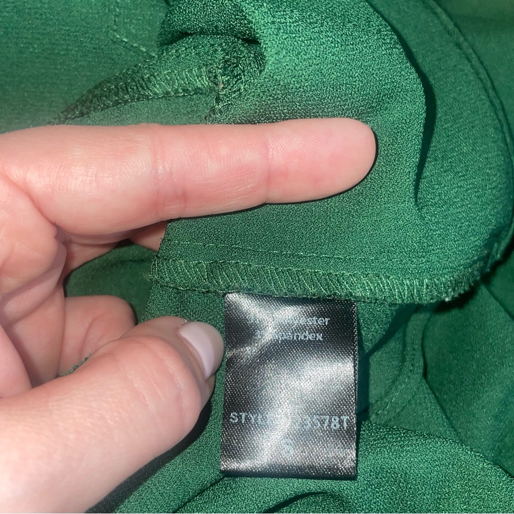 Tuckernuck Hunter Green Crepe Callahan Dress - Picture 14 of 15